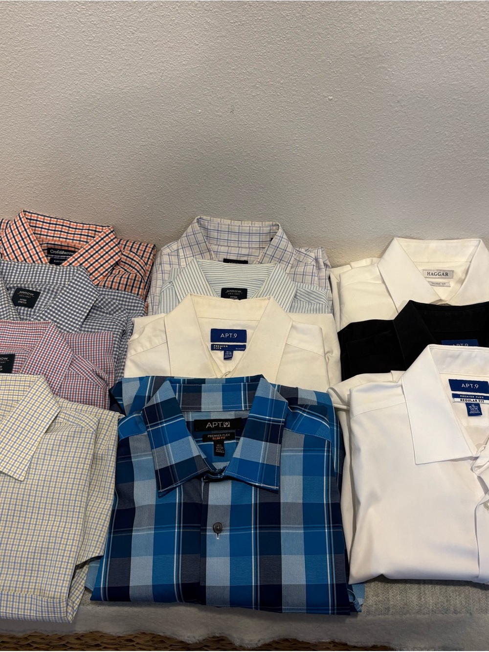 Apt. 9 Men's Blue Plaid Button-Up Shirt